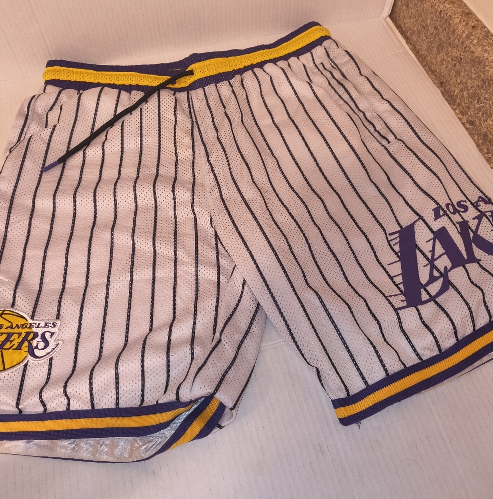 NBA Purple and White Shorts